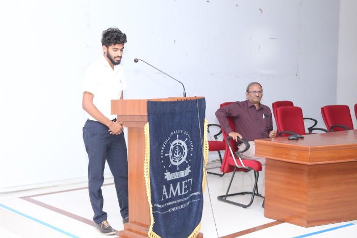 AMET SAE Collegiate Club, Department of Mechanical Engineering organized one day Seminar on 'Recent Trends in Automotive Technology' held at Shri Janakiraman Auditorium on 23 Jan 2019