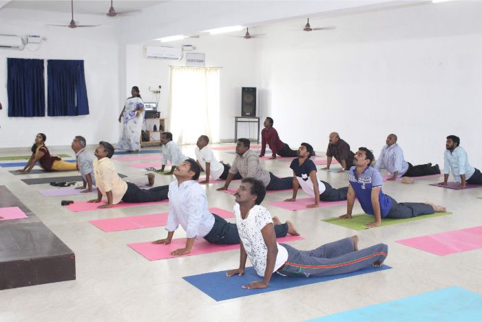 Centre for Human Excellence & Centre for Yoga and Meditation Faculty Development Programme on Yoga for Human Excellence held at Library Seminar Hall, on 21 May 2019