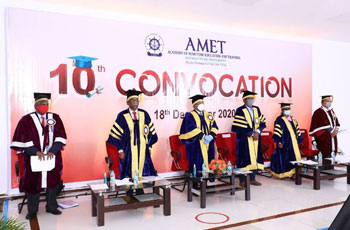 10th Convocation, at Shri Janakiraman Auditorium through Online, on 18 Dec 2020