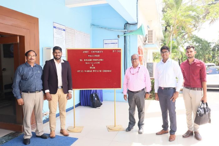 Mr. Rogero Fernando, Director & COO and Team from M/s. OPTIO Marine Pvt. Ltd, Chennai, visited to recruit our students from Naval Architecture, on 25 May 2022