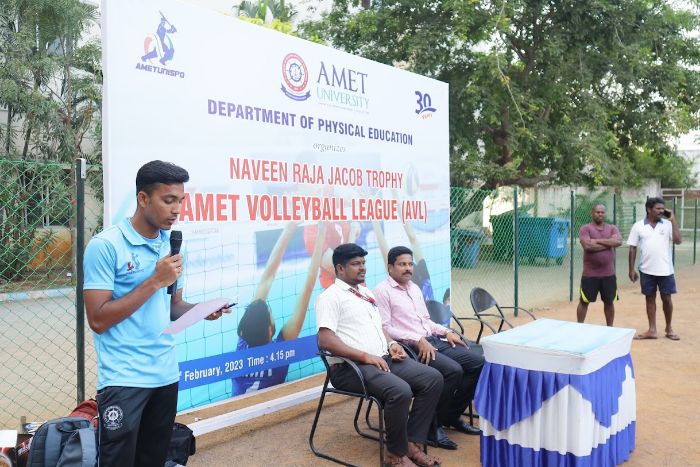 Naveen Raja Jacob Trophy - AMET Volleyball Leaque (AVL), organized by Dept. of Physical Education, on 21 Feb 2023