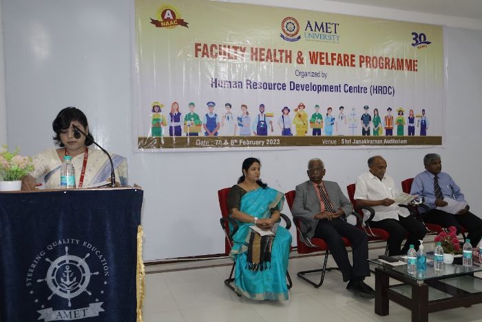 Faculty Health & Welfare Programme, organized by Human Resource Development Centre (HRDC), on 07 & 08 Feb 2023