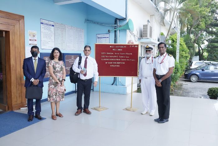 Mr. Kevin Dsouza, Senior Crewing Manager, Mr.Shankar Rajasekharan, Training & Logistic Manager, Ms. Geetika Saraswat, Crewing Lead and Mr. Clarence Somasundar, Crewing Lead Cadets, M/s. BP Maritime Services, Singapore, visited to the campus, on 22 & 23 Sep 2022