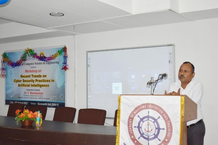 Workshop on Recent Trends on Cyber Security Practices in Artificial Intelligence, organized by Dept. of Computer Science & Engineering, on 12 Aug 2023