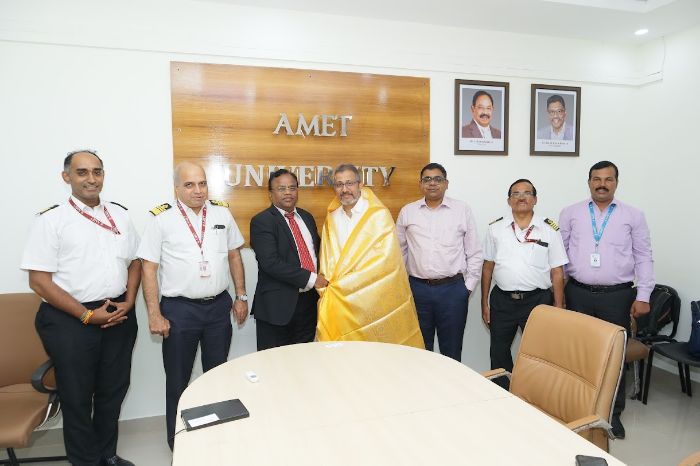 Mr. Abir S Dey, Manager - Maritime Training, and Mr. Swapni Rane, DGM from M/s. NYK Ship Management (India) Pvt, Ltd, visited to recruit our Nautical Science and ETO Cadets, on 25 Aug 2023
