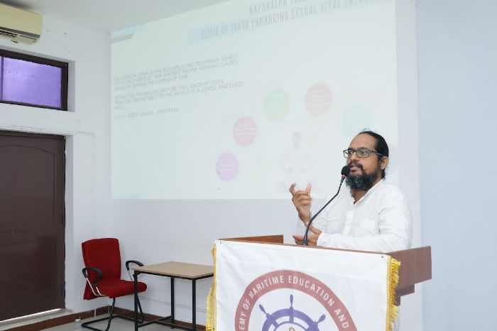 A Workshop on Simplified Physical Exercise (SKY Yoga), organized by Dept. of Marine Engineering and Centre for Yoga & Human Excellence (CYHE), on 26 Aug 2023