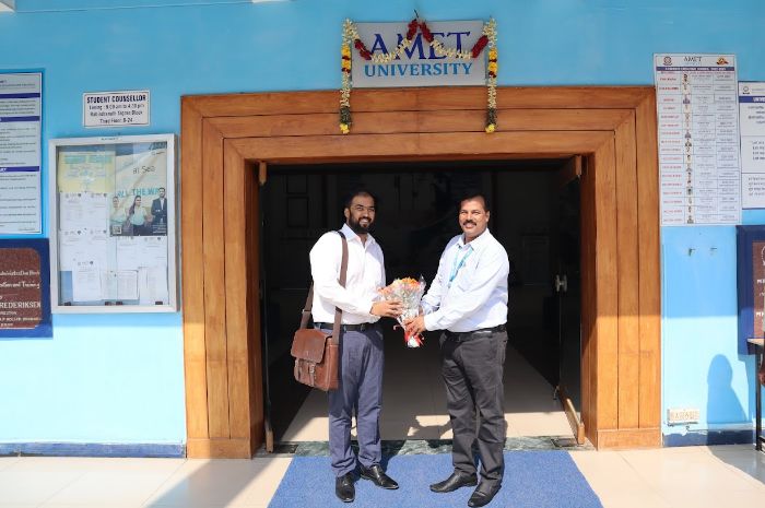 C/E Mr. Krishna Chander Saravanan from Maersk Fleet Management and Technology India Pvt Ltd, visited our campus to recruit cadets from the ETO - 26th Batch, on 03 Oct 2023